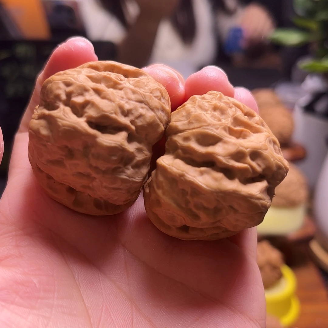 文玩核桃把件40尺白茬蛤蟆37