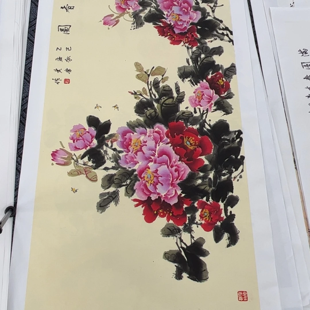 景***禾国画王琪峰老师四尺花鸟琪