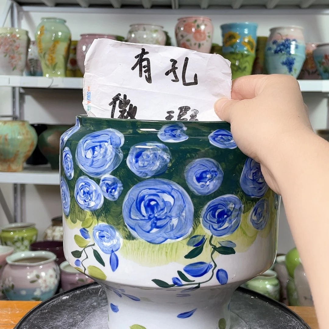 景德镇陶瓷花盆花器暇256