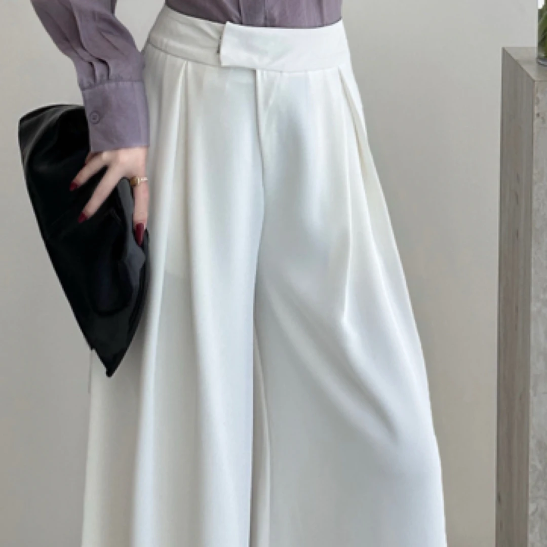 【SPXX】高品质定制款超长版宽松阔腿裤高腰休闲垂感拖地裙裤