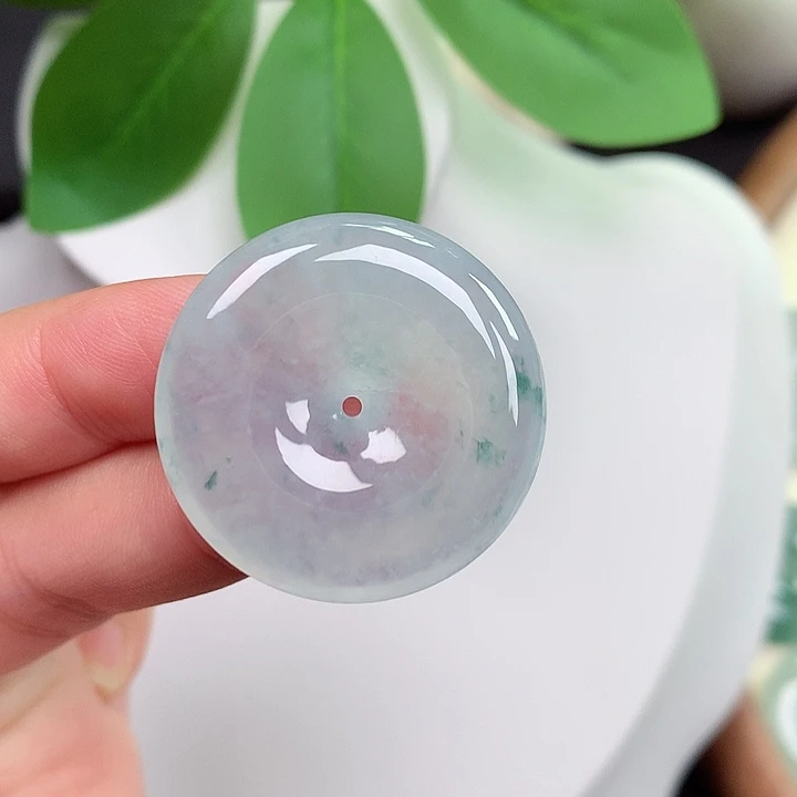 颈饰未镶嵌翡翠平安扣 29.3x6.0mm