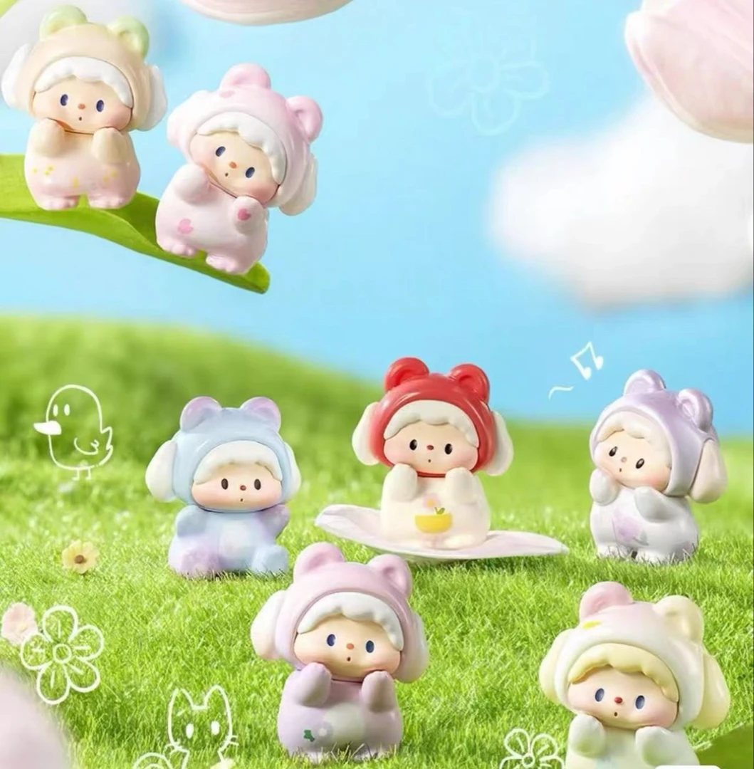 舒克【代拆】噜噜狗2.0小熊派对春日野餐二代系列萌粒盲盒