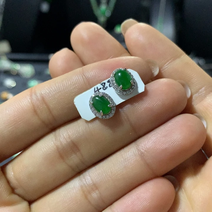 银S925镶嵌戒指翡翠