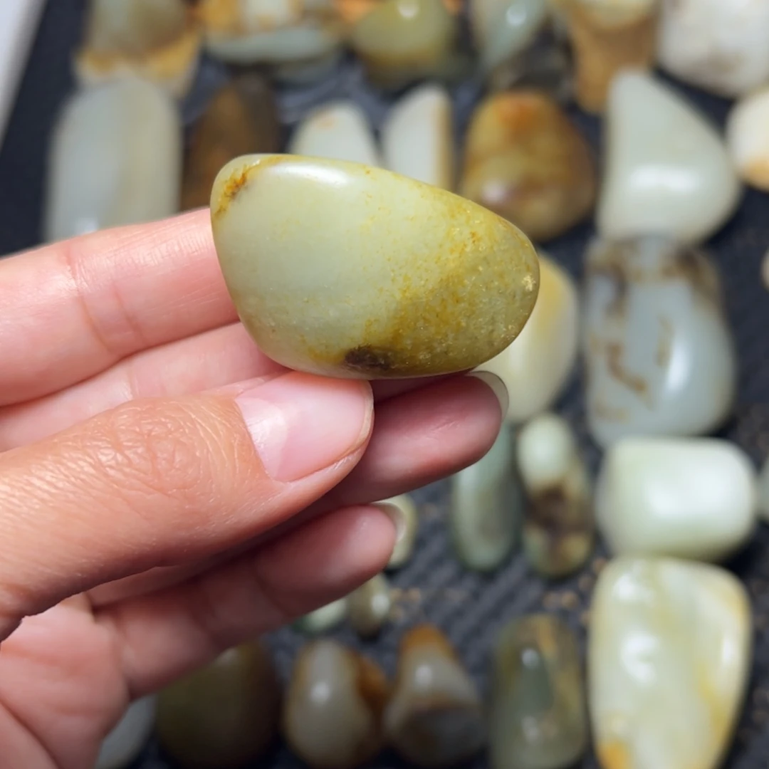 和田玉未镶嵌挂件A53