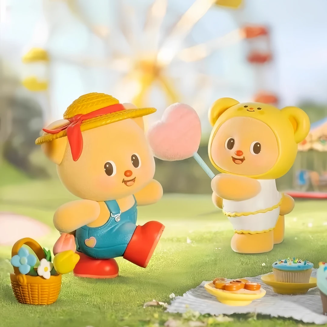 正版黄油小熊盲盒甜蜜日常潮玩植绒手办公仔女生可爱生日礼物摆件