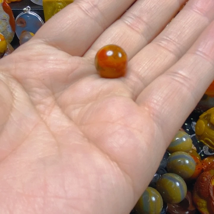 玛瑙/玉髓吊坠(不含链)未镶嵌火**生