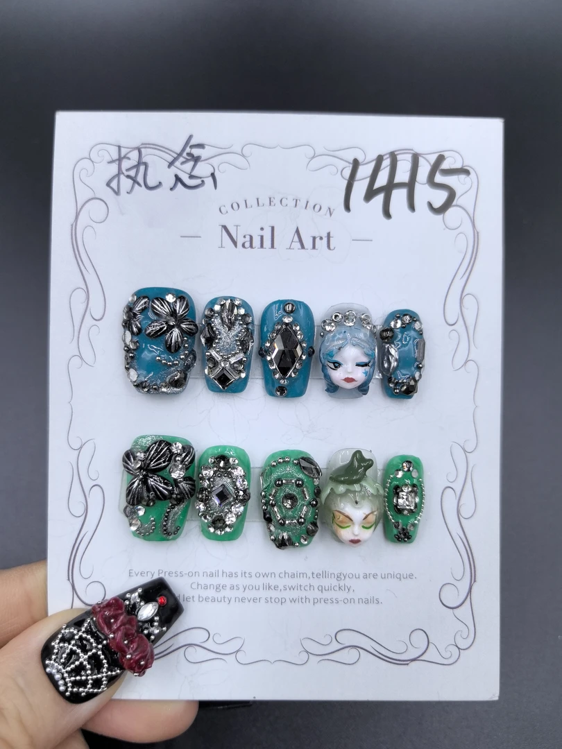 安夏 执念 二代 纯手工穿戴甲10片 娃娃款