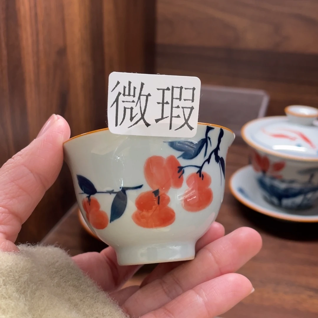 微瑕釉下彩纯手绘