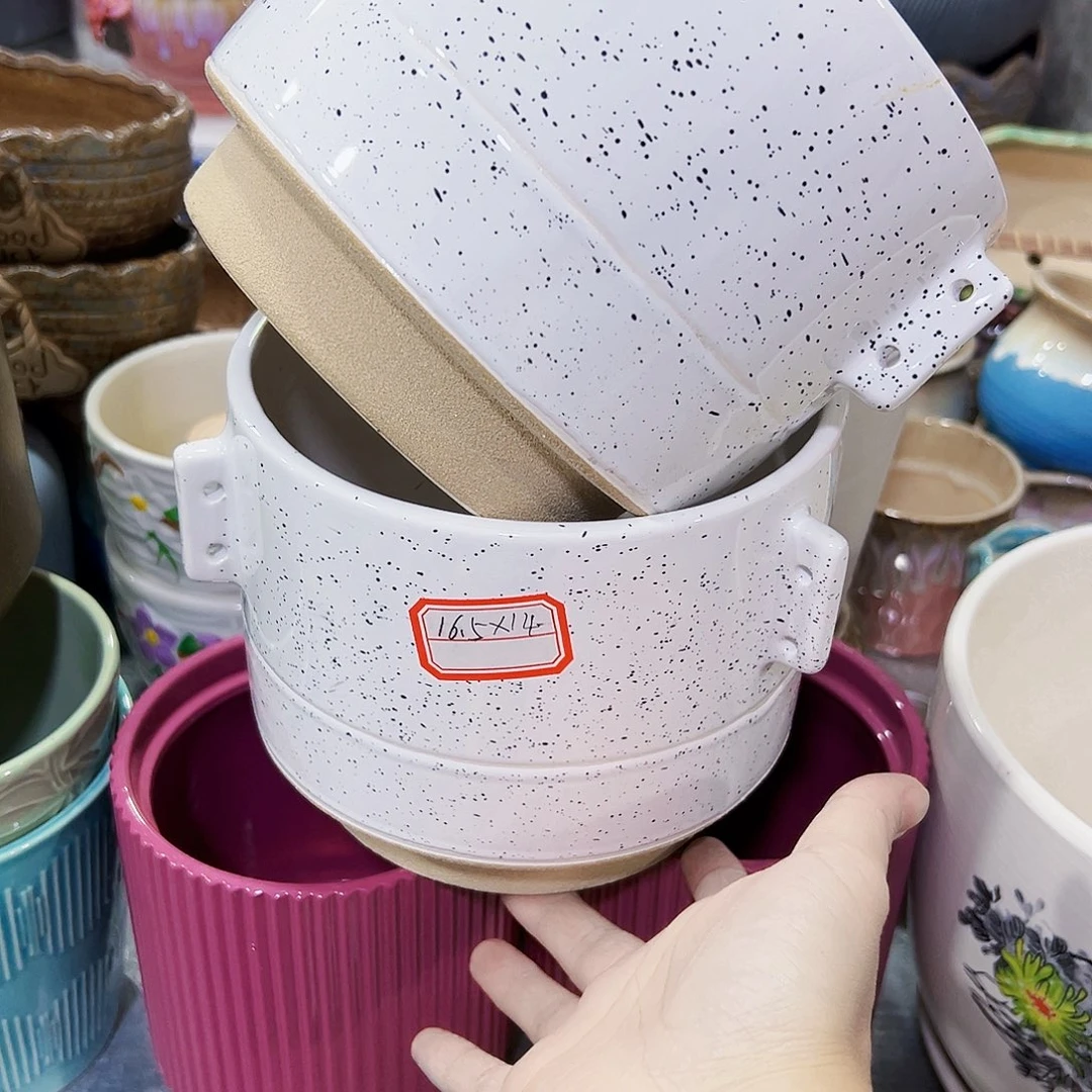 尾单陶瓷花盆凑单10米包邮