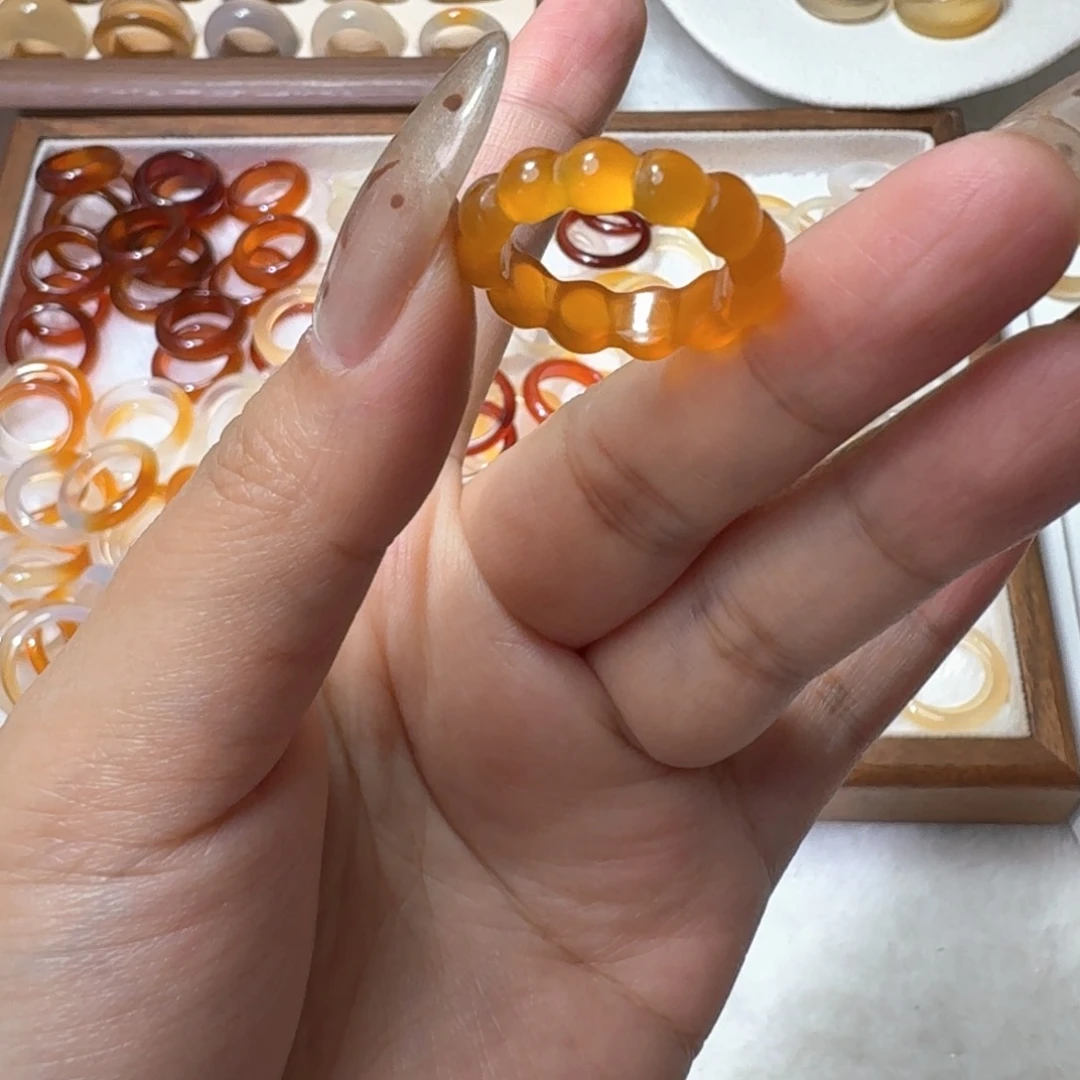 合金戒指玛瑙/玉髓345港15