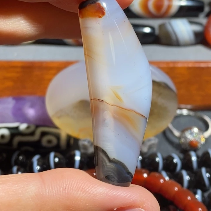 玛瑙/玉髓未镶嵌项链