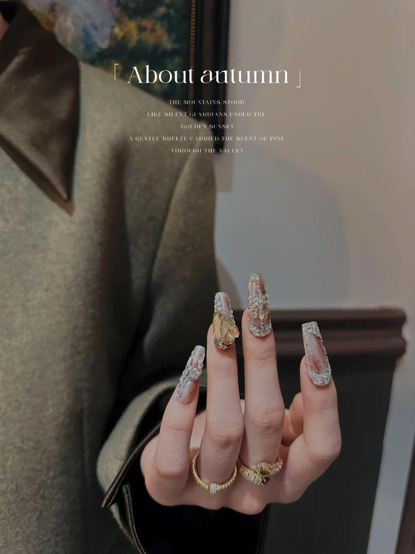 满饰纪|S351「」轻奢钻饰超闪穿戴甲手工穿戴甲堆钻