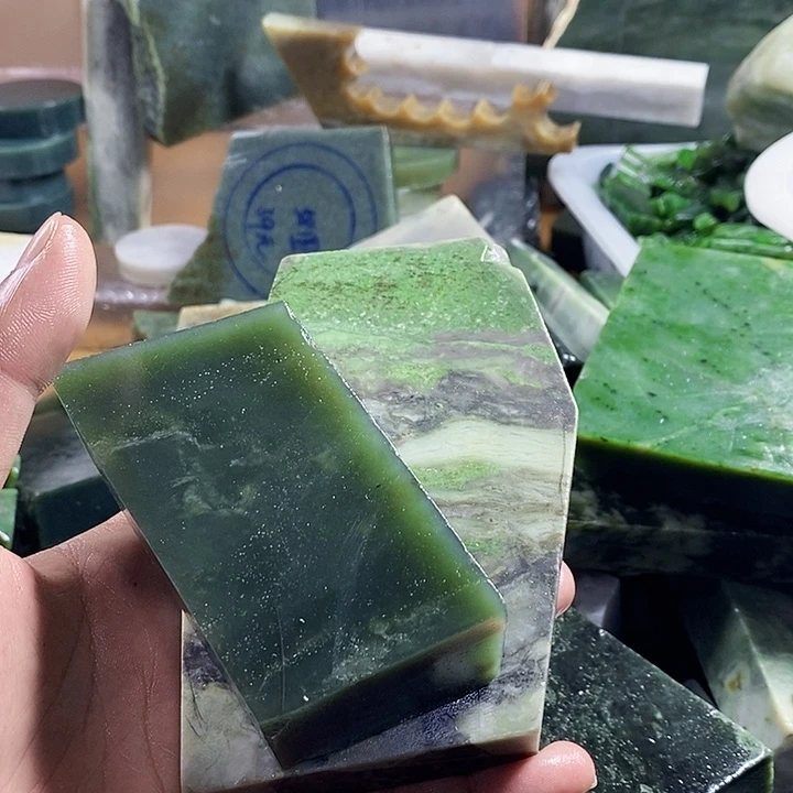 和田玉（糖玉）珠宝半成品未镶嵌猎*