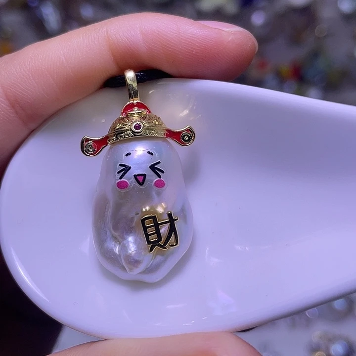 颈饰合金淡水珍珠18