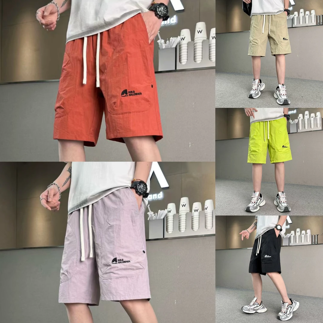 8160#夏季裤子速干五分裤潮流速干透气日系薄款短裤百搭