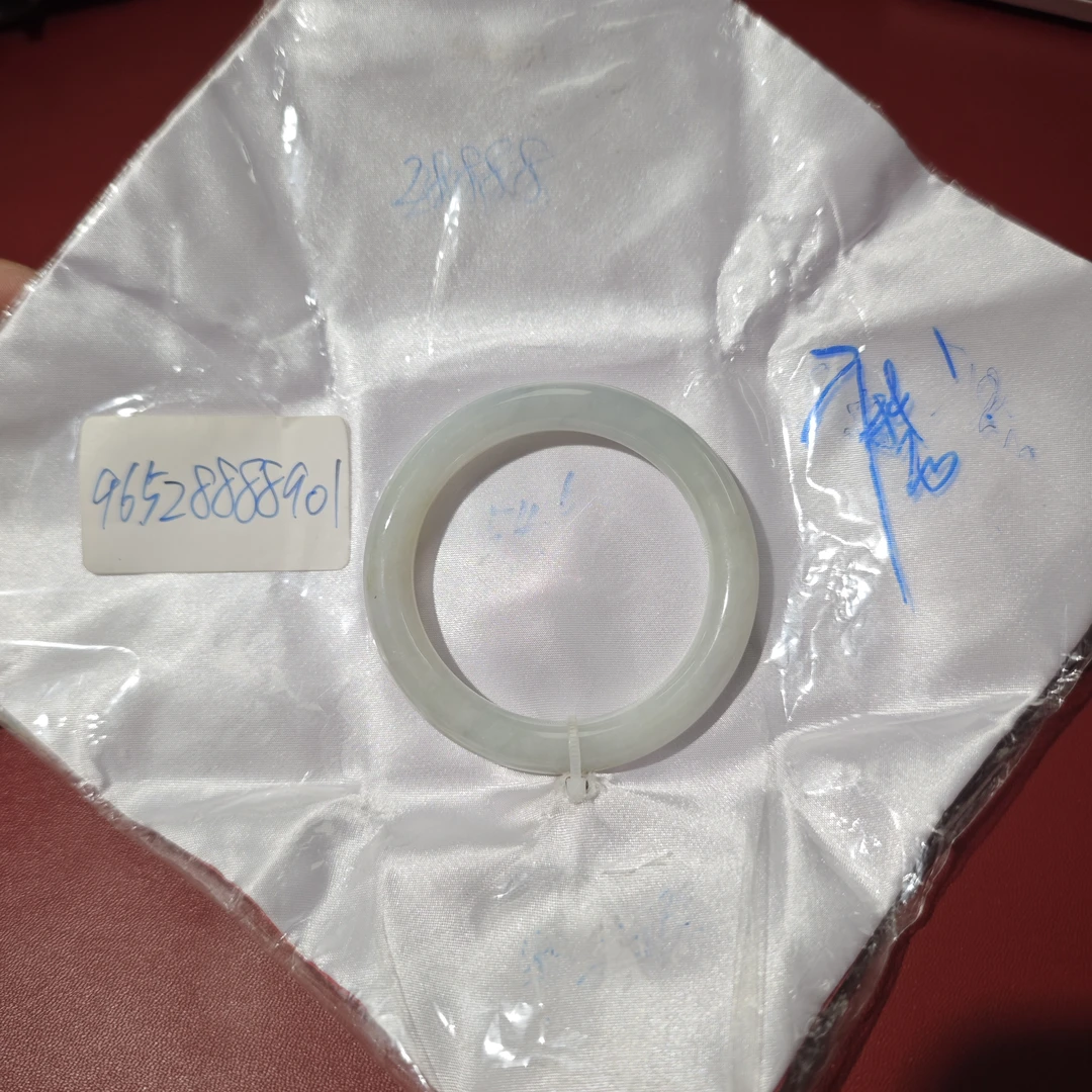 天然缅甸翡翠A货手镯 54.6 圆条