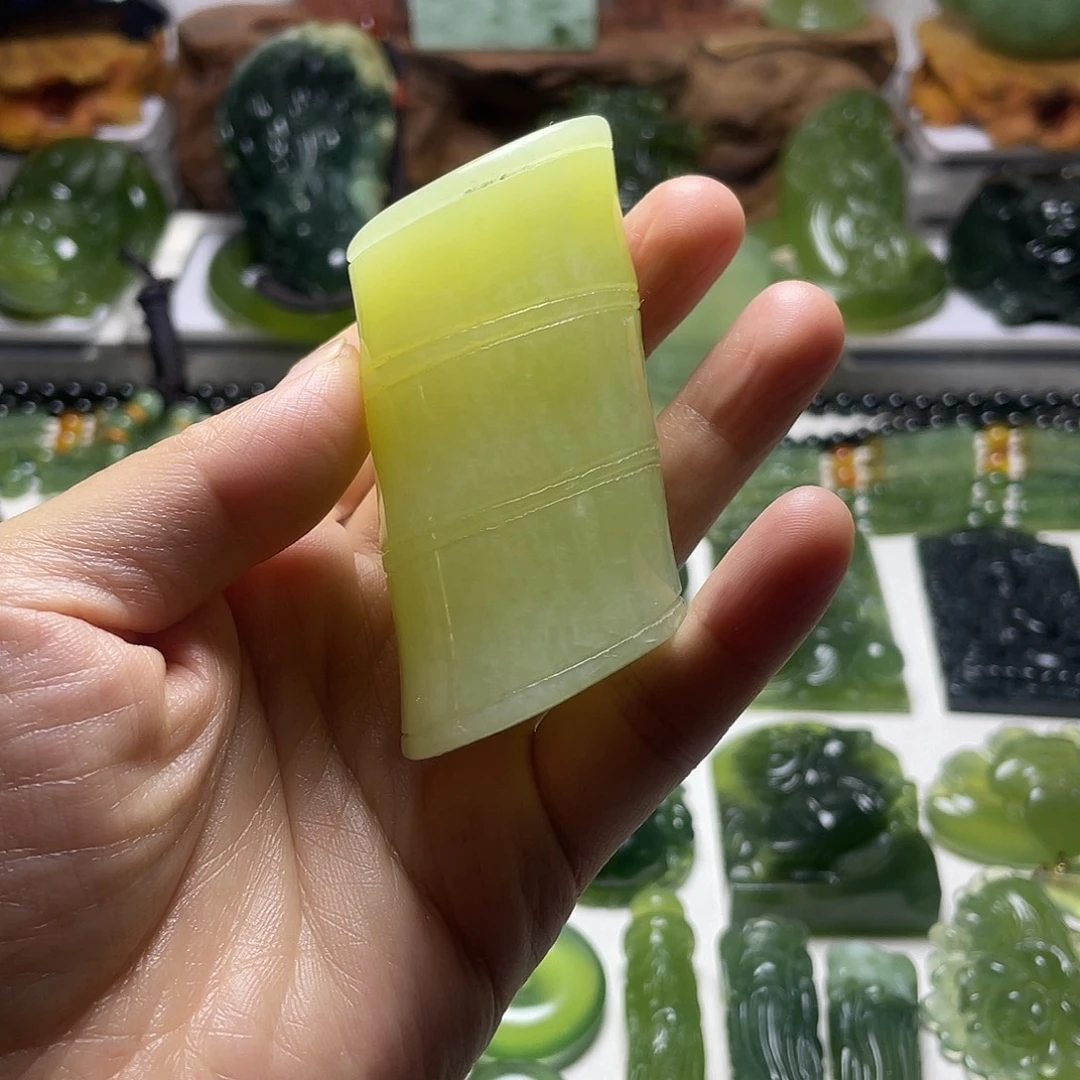 蛇纹石玉未镶嵌手把