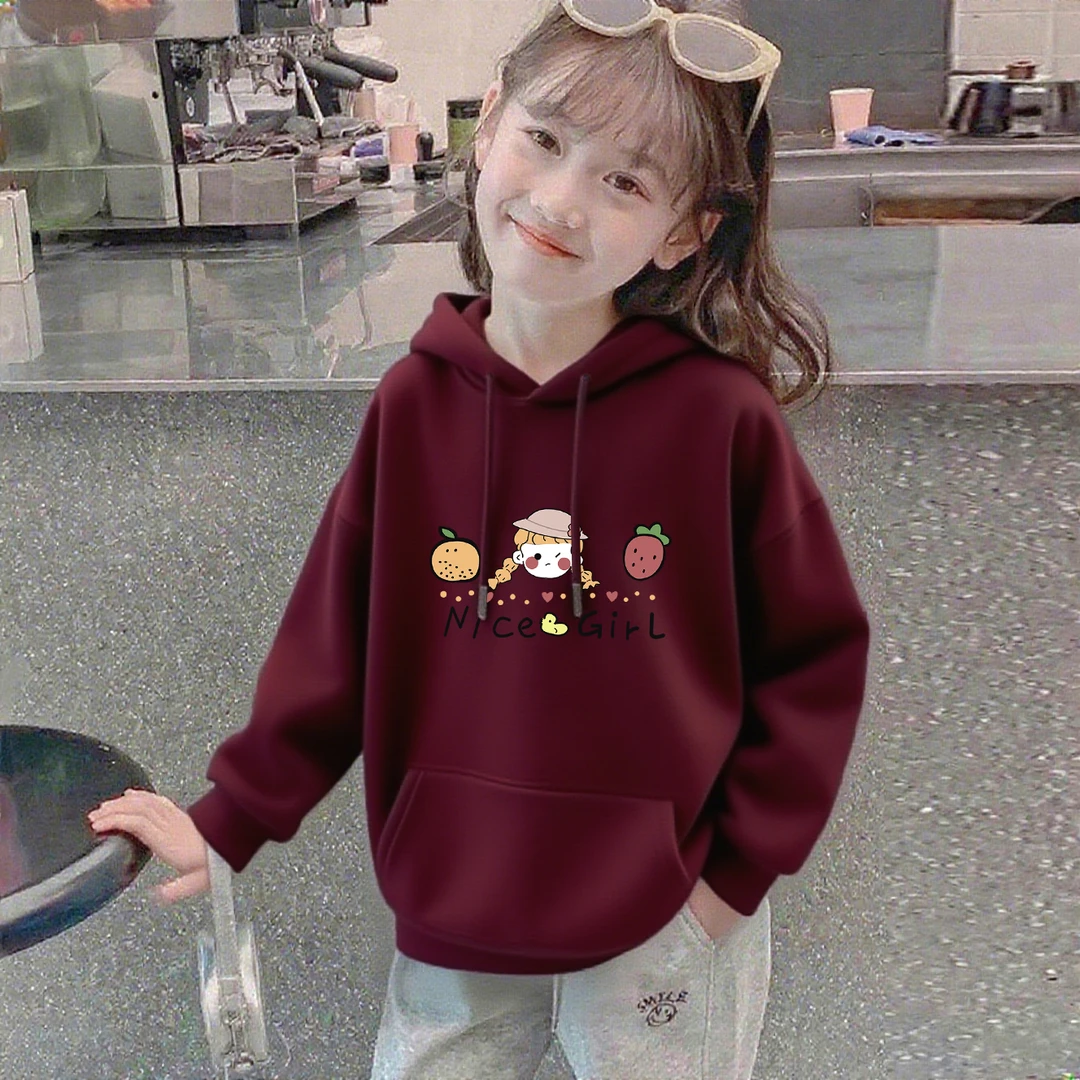 女童连帽卫衣春秋2025洋气童装加绒中大童儿童韩版时尚长袖上衣潮