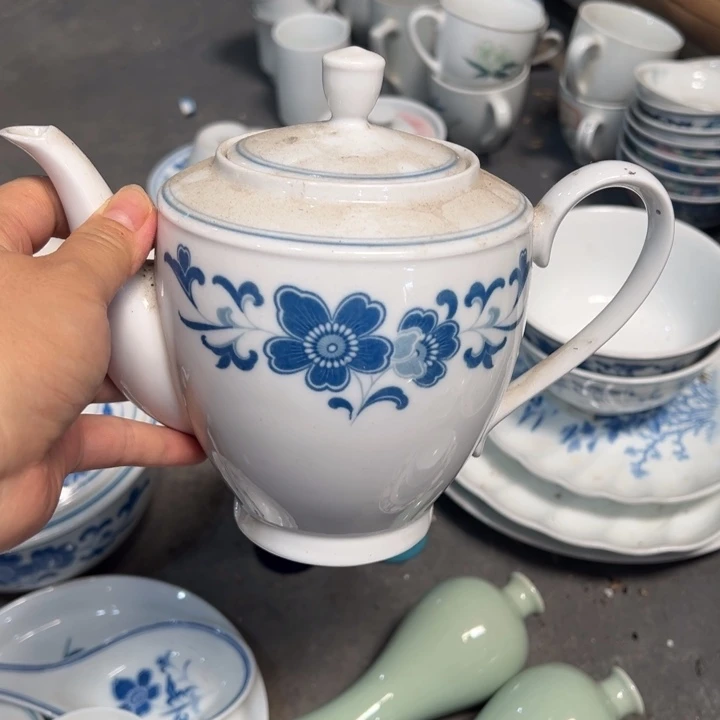 醴陵高温老瓷微瑕900毫升群力瓷