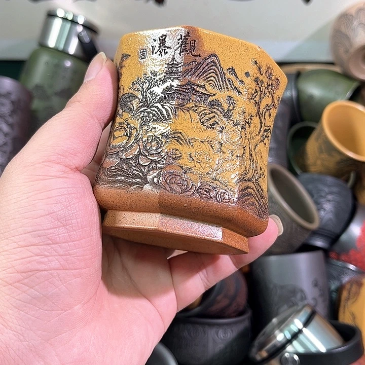 茶杯紫砂全手工紫砂主人杯