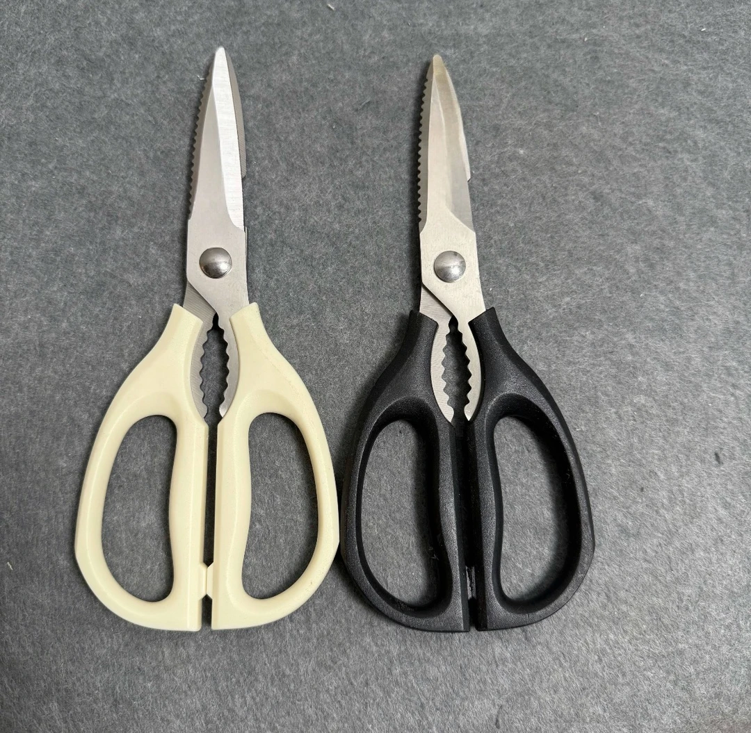 F144 锯齿剪口不锈钢多用途厨房食物剪