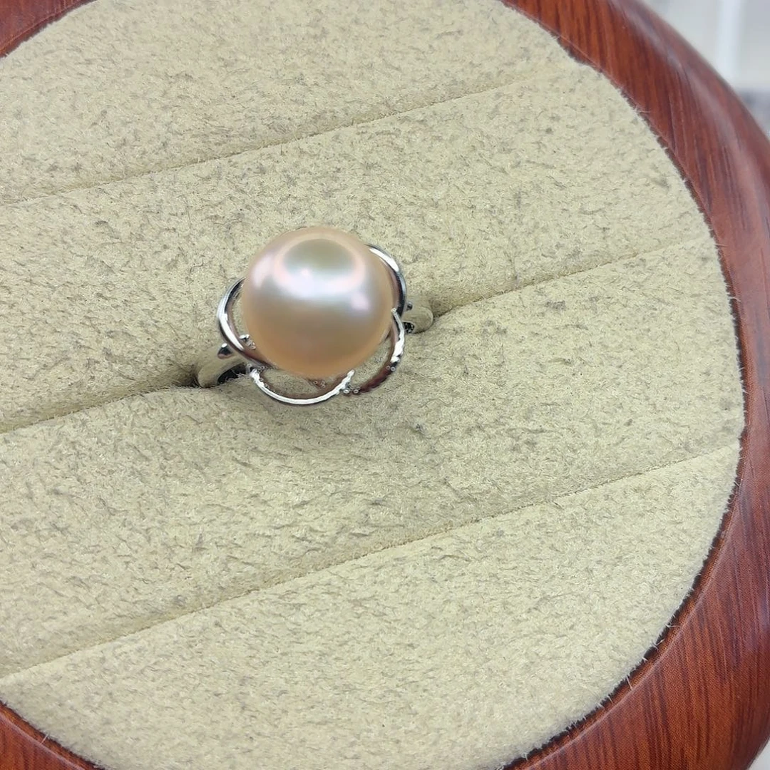 合金戒指淡水珍珠
