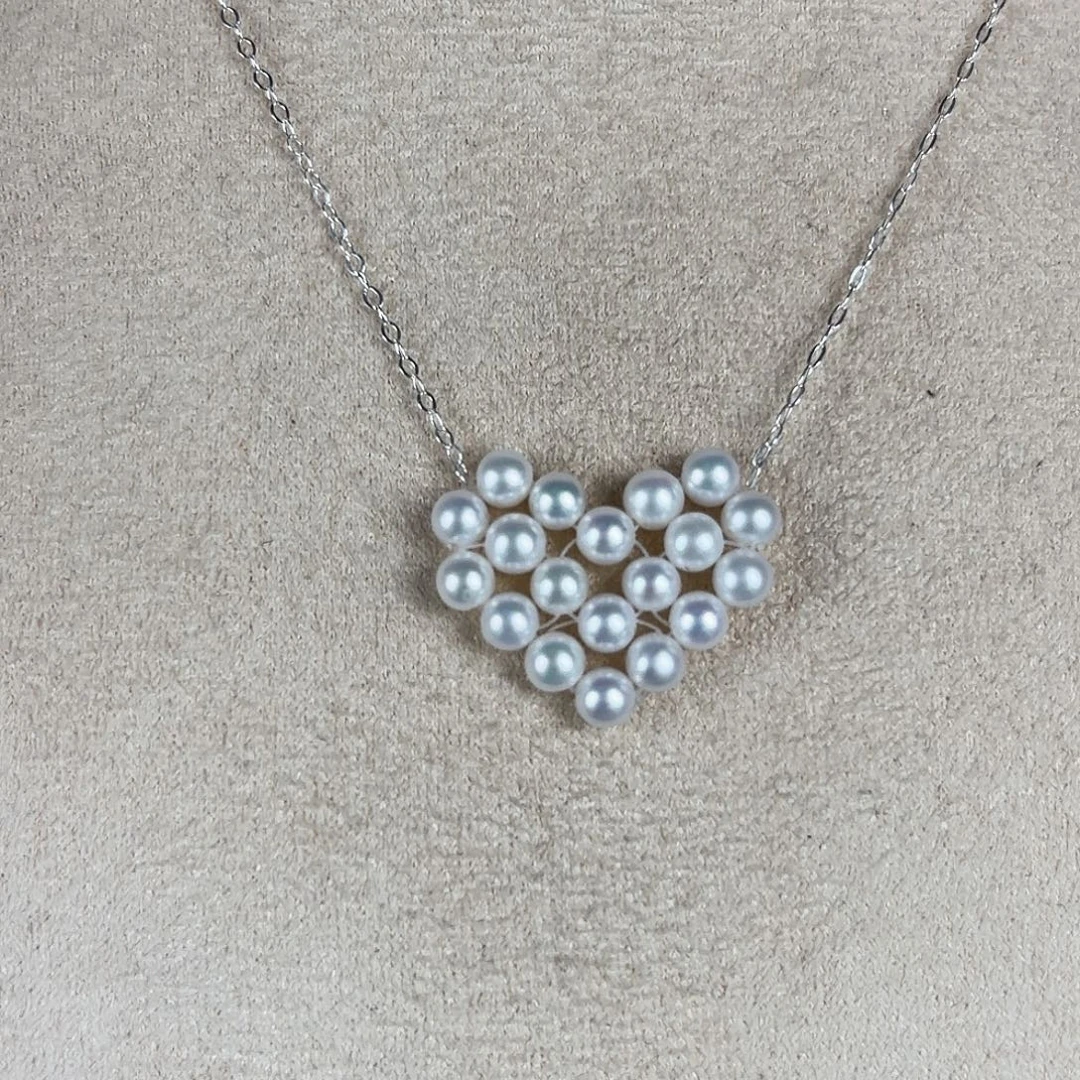 淡水珍珠吊坠银S925镶嵌