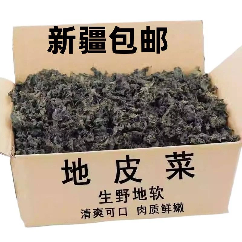 新疆包邮地皮菜特产地软地木耳新鲜干货地衣雷公菌炒野菜蒸包子