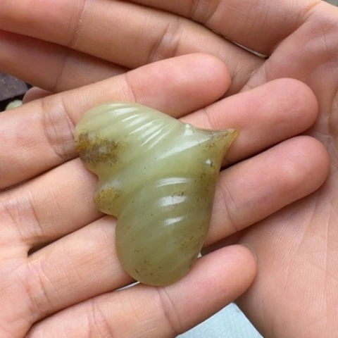 和田玉未镶嵌挂件奇*