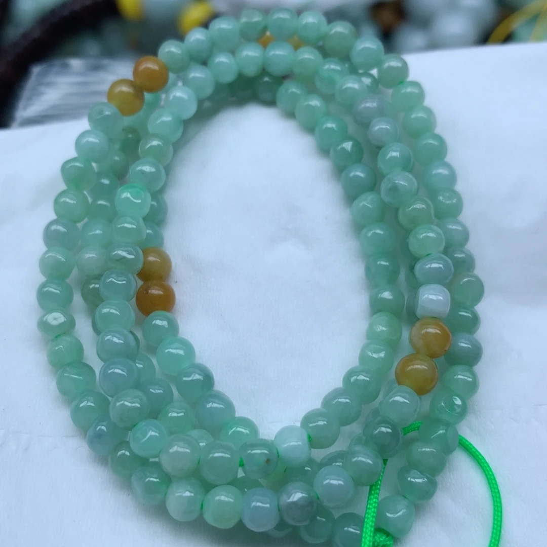 翡翠未镶嵌颈饰手串