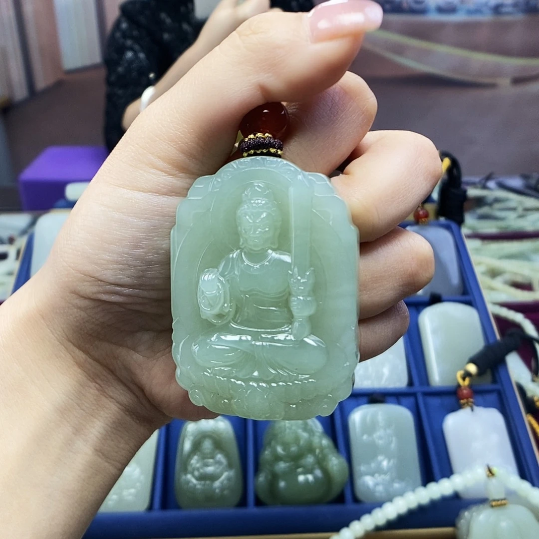 和田玉颈饰未镶嵌无*头