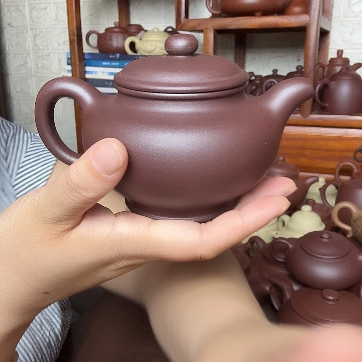 茶壶紫砂掇只280cc半手工