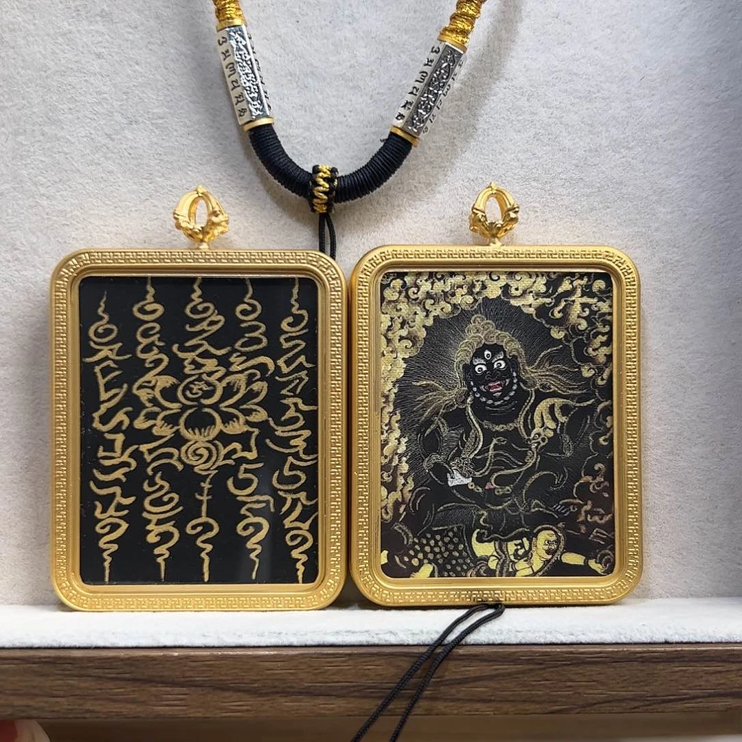 磻***）吊坠双面定制黑老爷五条