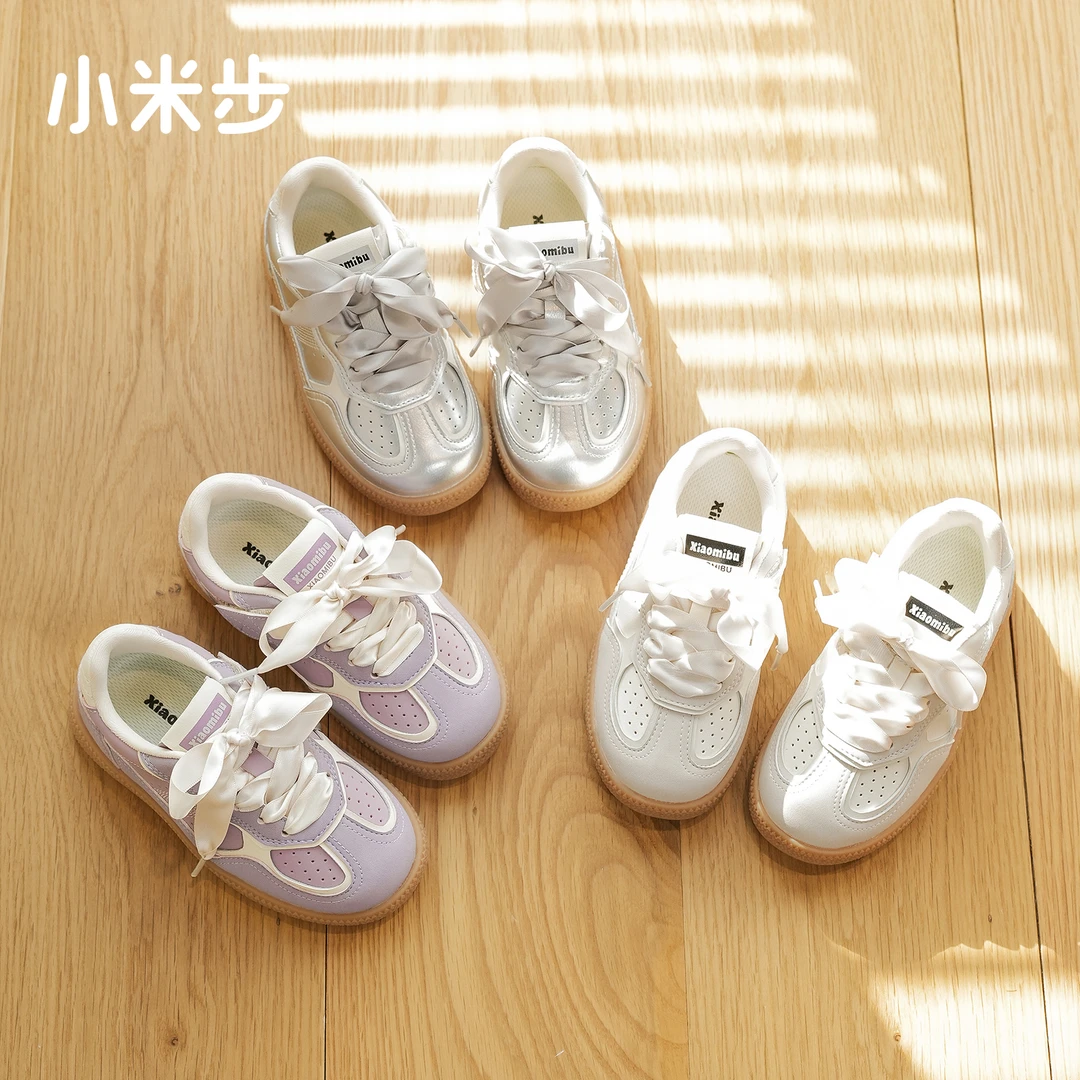 小米步【本芯】儿童鞋2025春季新款韩版休闲运动男女童软底时尚鞋