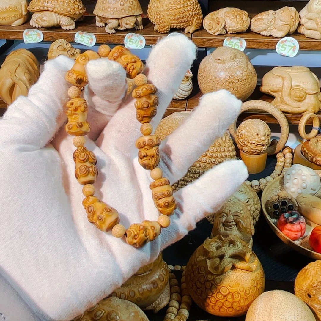 竹慧*竹钉罗汉手串