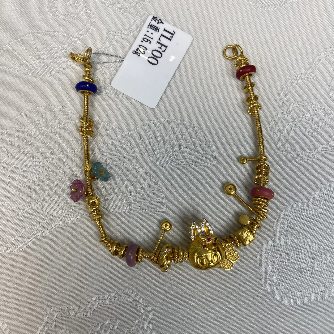 【足金爆闪兔五彩手链】-福公子-多样性一件发货-8801-无鉴赏期