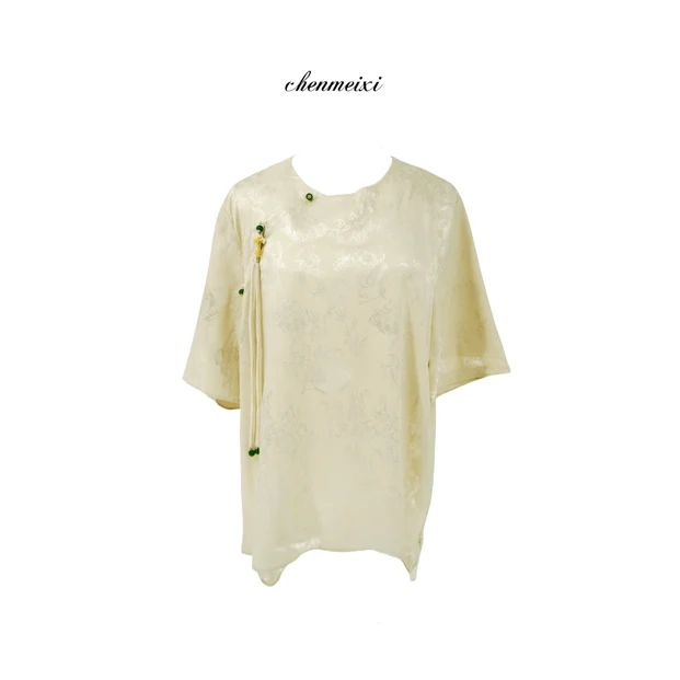 《鲍姐》新中式国风斜襟上衣6066