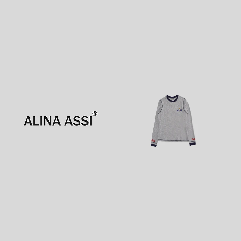 【球球】 2024新款百搭时尚T恤简约显瘦宽松长袖上衣YMD964