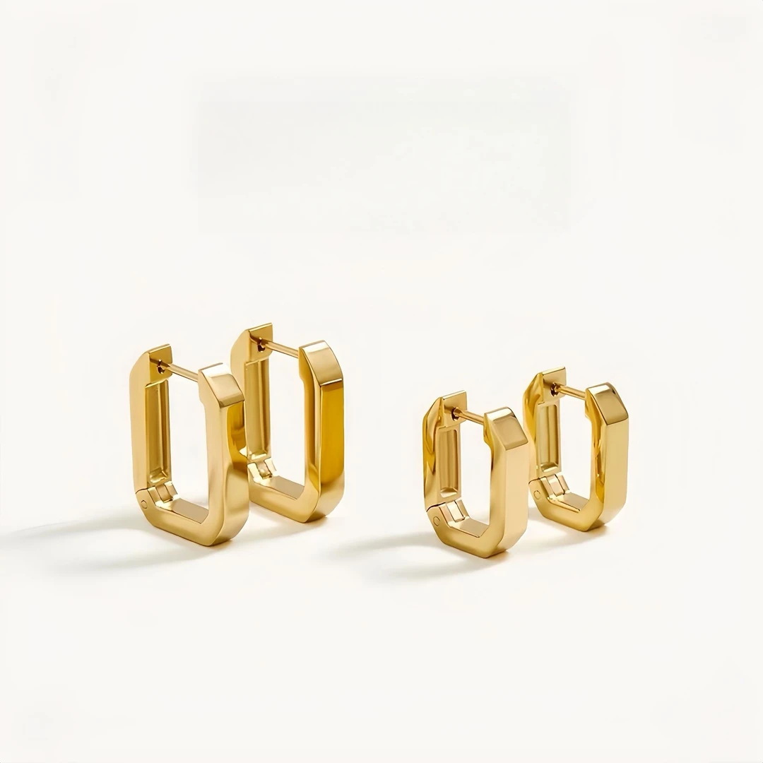 极简不掉色耳饰女小众设计长方形冷淡风新款爆款气质轻奢耳环耳扣