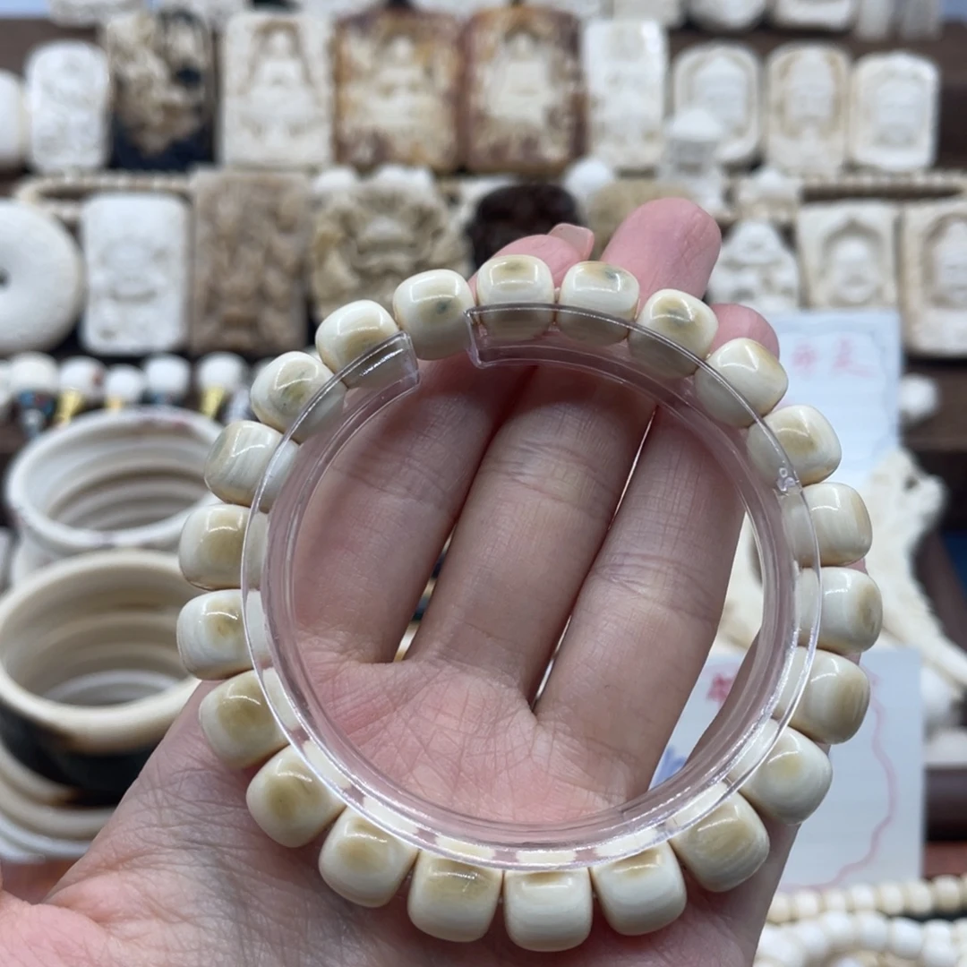 猛犸象牙手串/手链/手镯卡10蓝皮手串