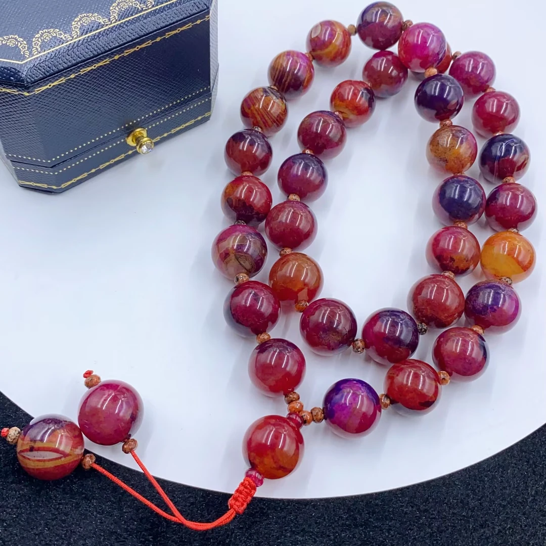 项链 4986   红色珠珠项链多样性发货