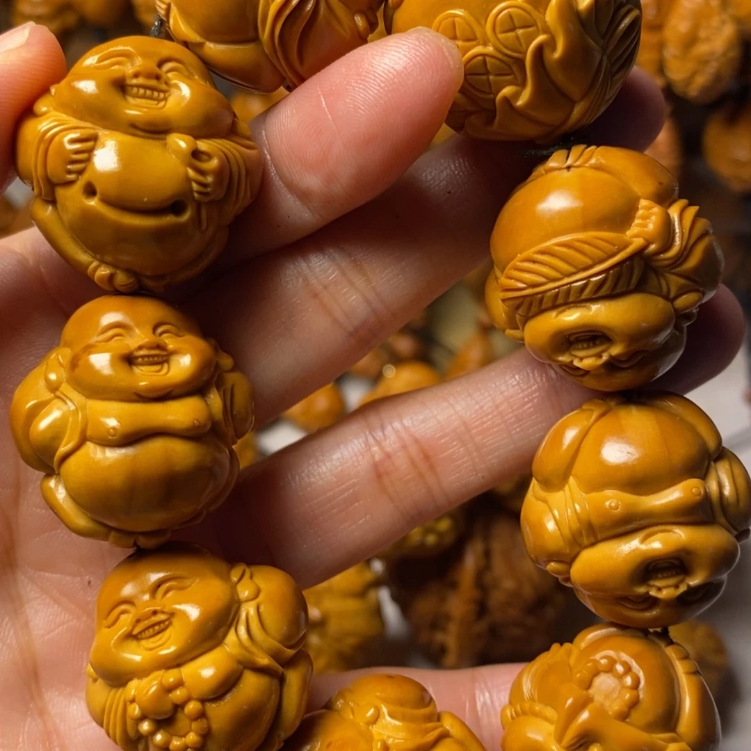 弘***馆手串/手链橄榄核上色弥勒精品