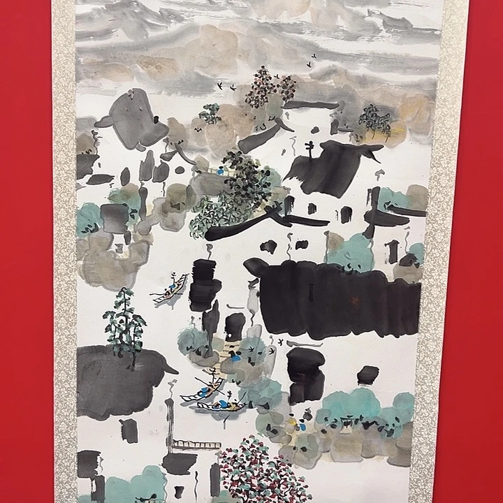 国画朱老师参展原作