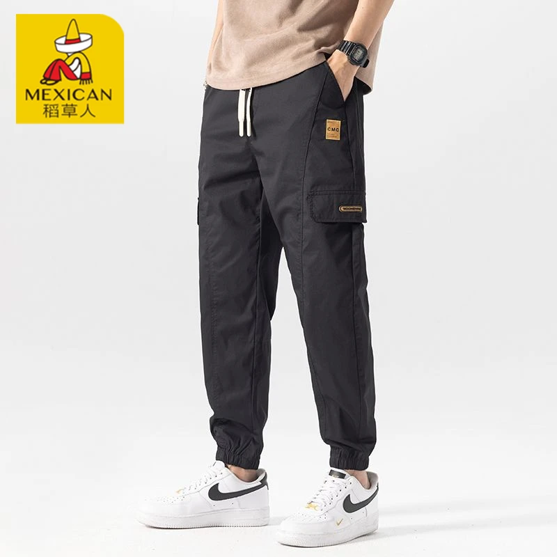 Mexican/稻草人工装休闲裤2025年秋季新款士潮流百搭宽松舒适裤子