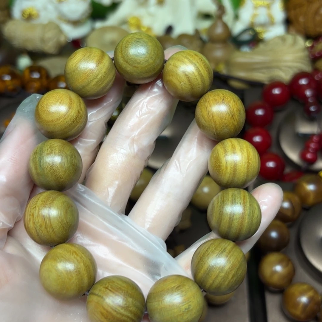 维腊木（绿檀）手串/手链大****图18特价