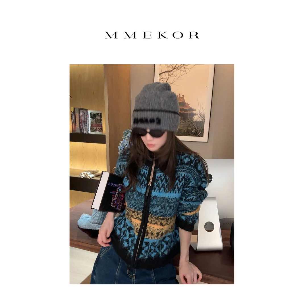 MMEKOR“莱茵河畔”毛衣 2025新款秋款摩登街头时髦上衣 30618