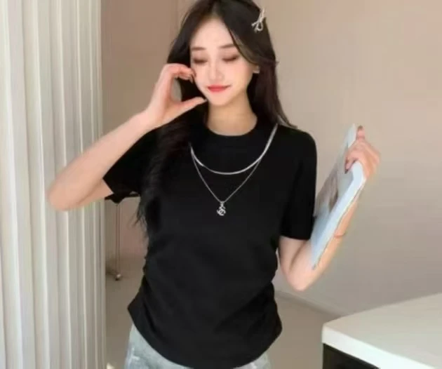 夏季新款短袖T恤，显瘦百搭