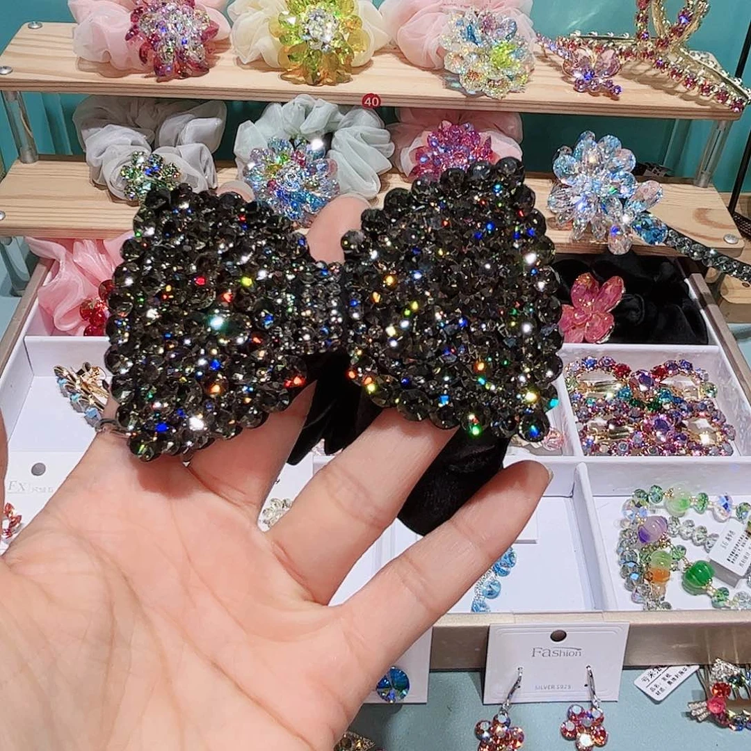 陌***珠布艺铁合金发夹固定