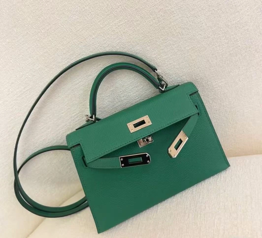 A0014 顶全手缝时尚优雅轻奢风真皮手提单肩斜挎包