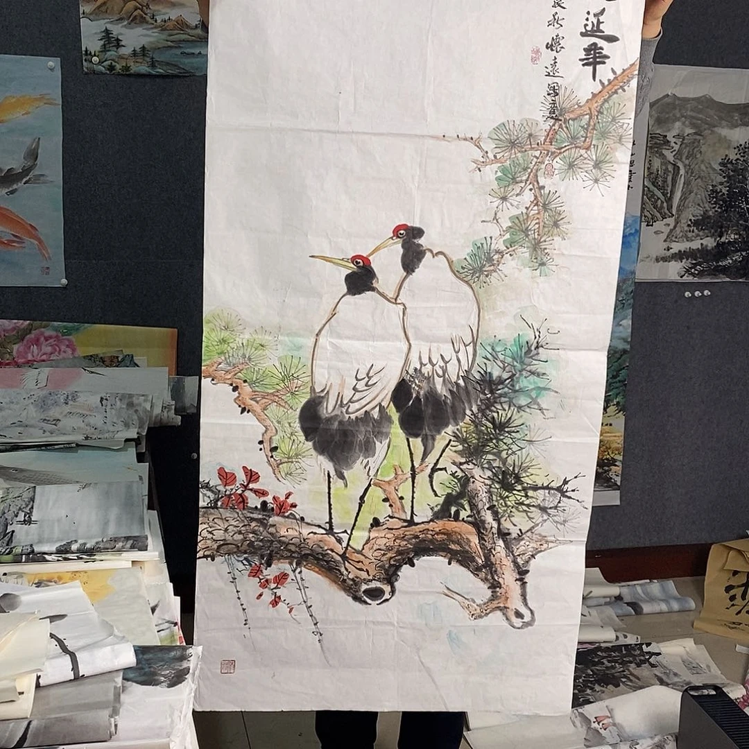 国画手写手绘国画作品150